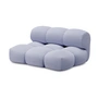OUT Objekte unserer Tage - Sander Sofa Loveseat, fliederblau (Vidar 4 0723 by Kvadrat)