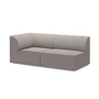 OUT Objekte unserer Tage - Weber 01 2.5-Sitzer Sofa, steingrau (Berlin 801 by OUT)