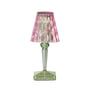 Kartell - Battery Akku-Tischleuchte H 26 cm, pastellpink / mint