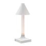 Kartell - Goodnight LED Akkuleuchte, H 31,5 cm, Diffusor Ø 11,8 cm, weiss matt