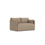 Audo - Offset Schlafsofa, 2-Sitzer, feuerstein (Yarn Collective Logan)