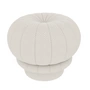 Hartô - Claudie Pouf, Ø 55 x H 46 cm, pearl