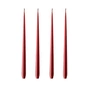 ester & erik - Spitzkerze, 24 cm, No. 44, wine / matt (4er-Set)