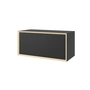 Müller Small Living - Vertiko Thirteen Regalelement mit Klappe, schwarz matt