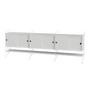 String - Sideboard, 240 x 85 x 30 cm, weiss / weiss