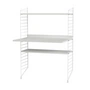 String - Arbeitsplatzkombination, 78 x 115 x 58 cm, weiss / weiss