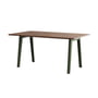 TipToe - NEW MODERN Esstisch 95 x 160 cm, Walnuss / rosemary green