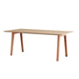 TipToe - NEW MODERN Esstisch 95 x 190 cm, Eiche / ashpink