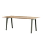TipToe - NEW MODERN Esstisch 95 x 190 cm, Eiche  / eucalyptus grey