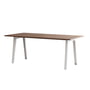 TipToe - NEW MODERN Esstisch 95 x 190 cm, Walnuss / cloudy white