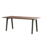 TipToe - NEW MODERN Esstisch 95 x 190 cm, Walnuss / rosemary green