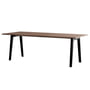 TipToe - NEW MODERN Esstisch 95 x 220 cm, Walnuss / graphite black
