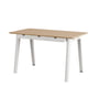 TipToe - NEW MODERN Schreibtisch mit Schubladen, 75 x 130 cm, Birke / cloudy white