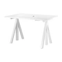 String - Works Schreibtisch, höhenverstellbar, weiss, Tischplatte 120 x 78 cm