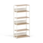 TipToe - Unit Regalsystem, H 180 x 84 cm, Eiche / cream white