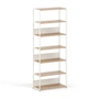 TipToe - Unit Regalsystem, H 215 x 84 cm, Eiche / cream white