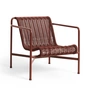 HAY - Palissade Cord Lounge Chair Low, iron red