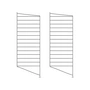 String - Bodenleiter für String Regal 85 x 30 cm (2er Set), dunkelgrau