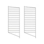String - Bodenleiter für String Regal 85 x 30 cm (2er Set), dunkelgrau