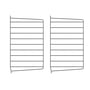 String - Wandleiter für String Regal 50 x 30 cm (2er-Set), dunkelgrau
