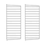 String - Wandleiter für String Regal 75 x 30 cm (2er-Set), dunkelgrau