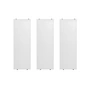 String - Regalboden 58 x 20 cm (3er-Pack), weiss lackiert