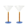 &klevering - Coupe Perle Cocktailglas, caramel (2er-Set)