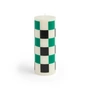HAY - Column Kerze M, off-white / green / black check