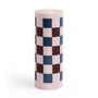HAY - Column Kerze L, light pink / bordeaux / dark blue