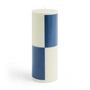 HAY - Column Kerze L, milky green / dark blue
