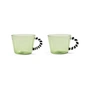 &klevering - Duet Tasse, 0,3 L, grün (2er-Set)
