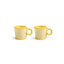 &klevering - Loop Becher mit Henkel 100 ml, gelb (2er-Set)