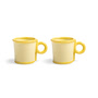 &klevering - Loop Becher mit Henkel 300 ml, gelb (2er-Set)