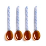 &klevering - Duet Löffel, amber (4er-Set)