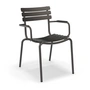 HOUE - ALUA Outdoor Dining Armlehnstuhl, schwarz