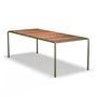 HOUE - vEsstisch, 222 x 98 cm, Esche / olive green