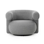 Normann Copenhagen - Burra Outdoor Lounge Chair mit Rückdrehfunktion, wolf (Wander J617)