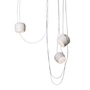Flos - AIM Small LED-Pendelleuchte mit Baldachin, weiss (3-flammig)
