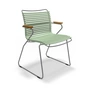 HOUE - CLICK Outdoor Dining Armlehnstuhl mit niedriger Lehne, dusty green