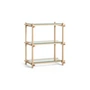 HAY - Woody Column Low, Eiche geseift / glas klar