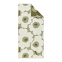 Marimekko - Unikko Badetuch 70 x 150 cm, green umber / cream