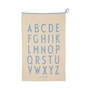 Design Letters - Premium Classic Geschirrtuch, natural / light blue