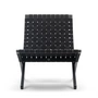Carl Hansen - MG501 Cuba Chair, Eiche schwarz lackiert / schwarz / Beschläge Messing (Limited Edition)