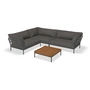 HOUE - Level 2 Loungeset 7, inkl. Beistelltisch, dark grey / dark grey basic