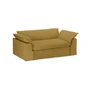 HKliving - Nomad Sofa, 2-Sitzer, Leinen / burnt ochre