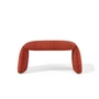 nanimarquina - Folded Bank, medium, 97 x 45 cm, safranrot