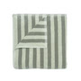 Blomus - Arto Badetuch, 140 x 70 cm, breite Streifen, desert sage / agave green