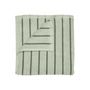 Blomus - Arto Badetuch, 140 x 70 cm, dünne Streifen, desert sage / agave green