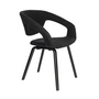 Zuiver - Flexback Stuhl, Boucle schwarz