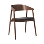 Andersen Furniture - AC2 Stuhl, Buche geräuchert / PU-Leder schwarz